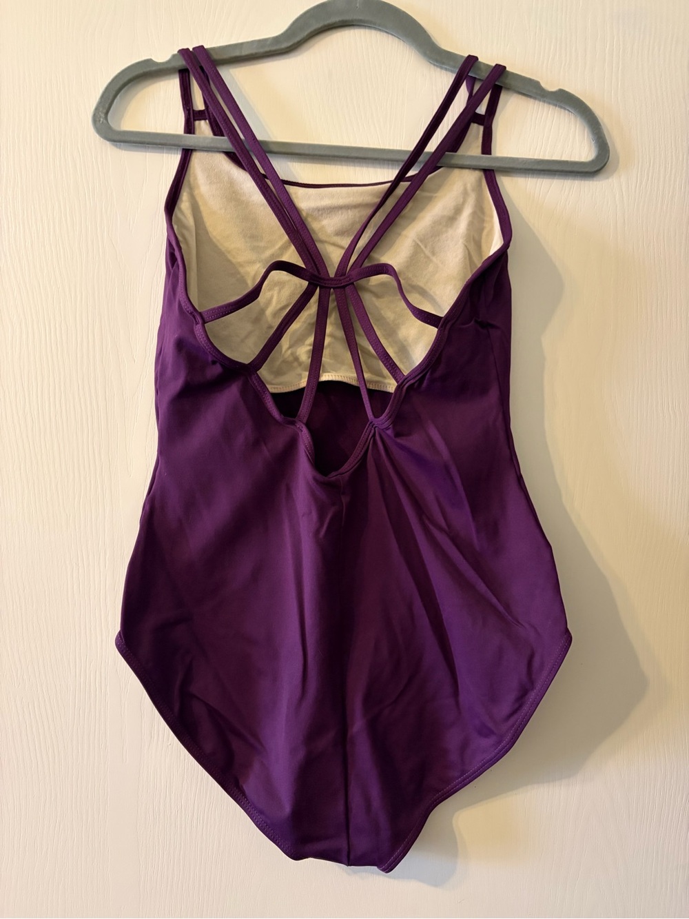 Purple dance leotard